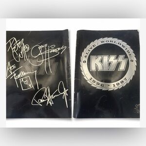 KISS Fully Sign Autograph Reunion Tour Book Program 1996-97 Ace Peter Paul Gene
